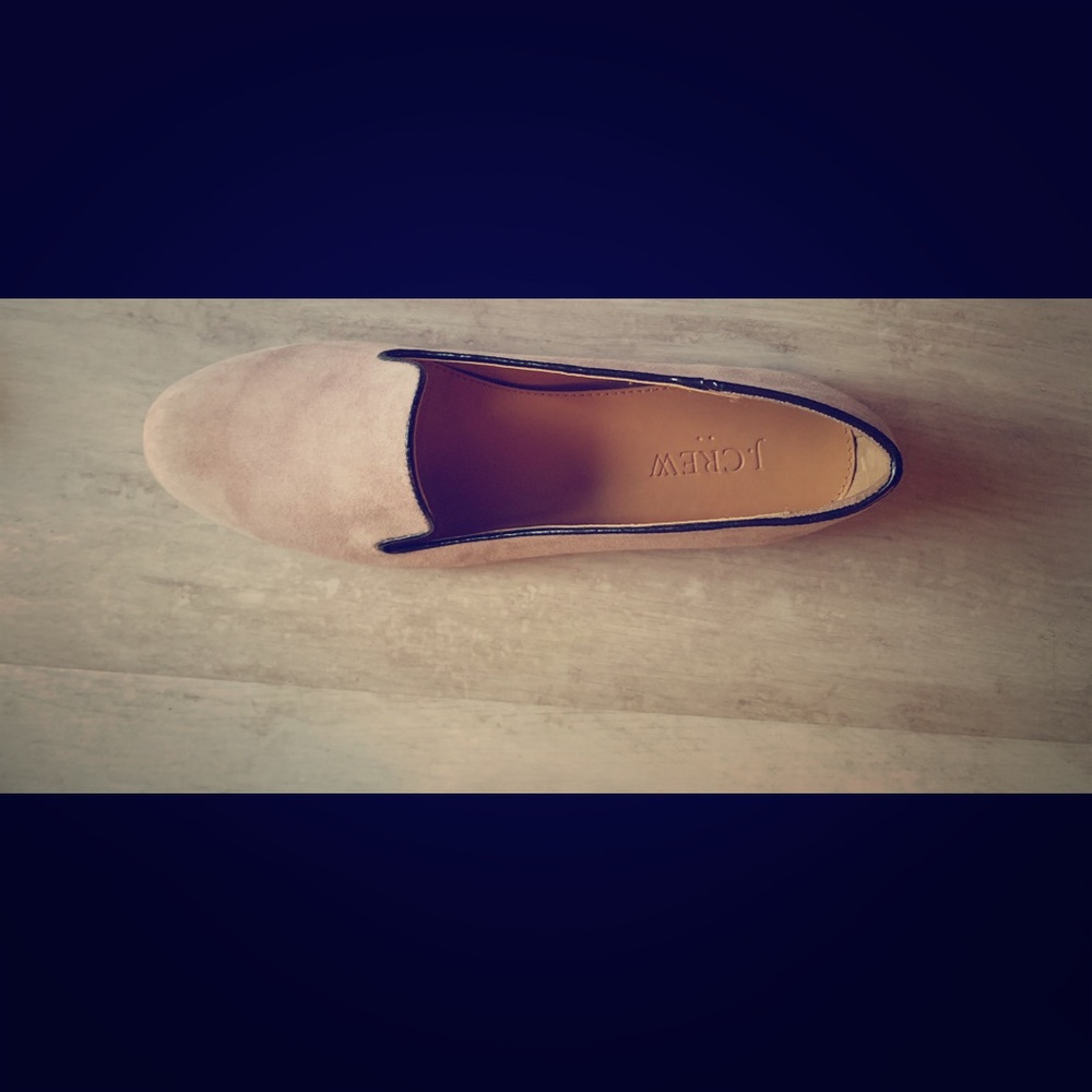 NWB J. Crew Women's Suede Loafers - Light Pink